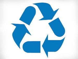 recyclage ordinateur logo bleu